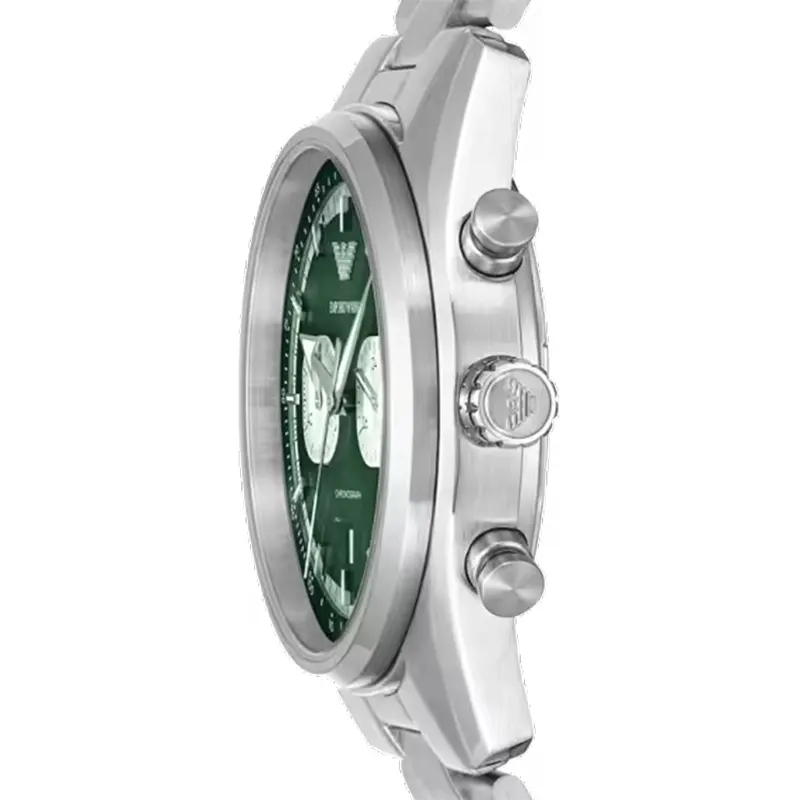 Emporio Armani Racer Chrono Green Dial Men's Watch- AR11637